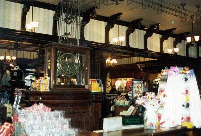 Counter with station at Disneyland Emporium