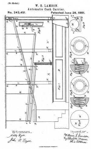Diagram from Lamson's patent no. 243451